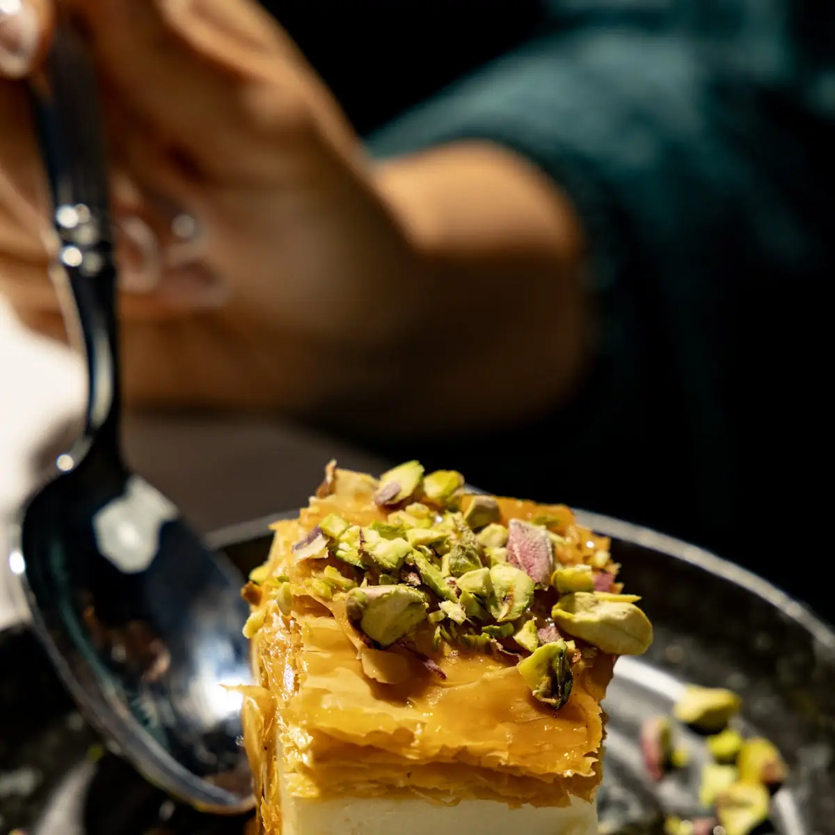 Baklava Cheesecake Bites