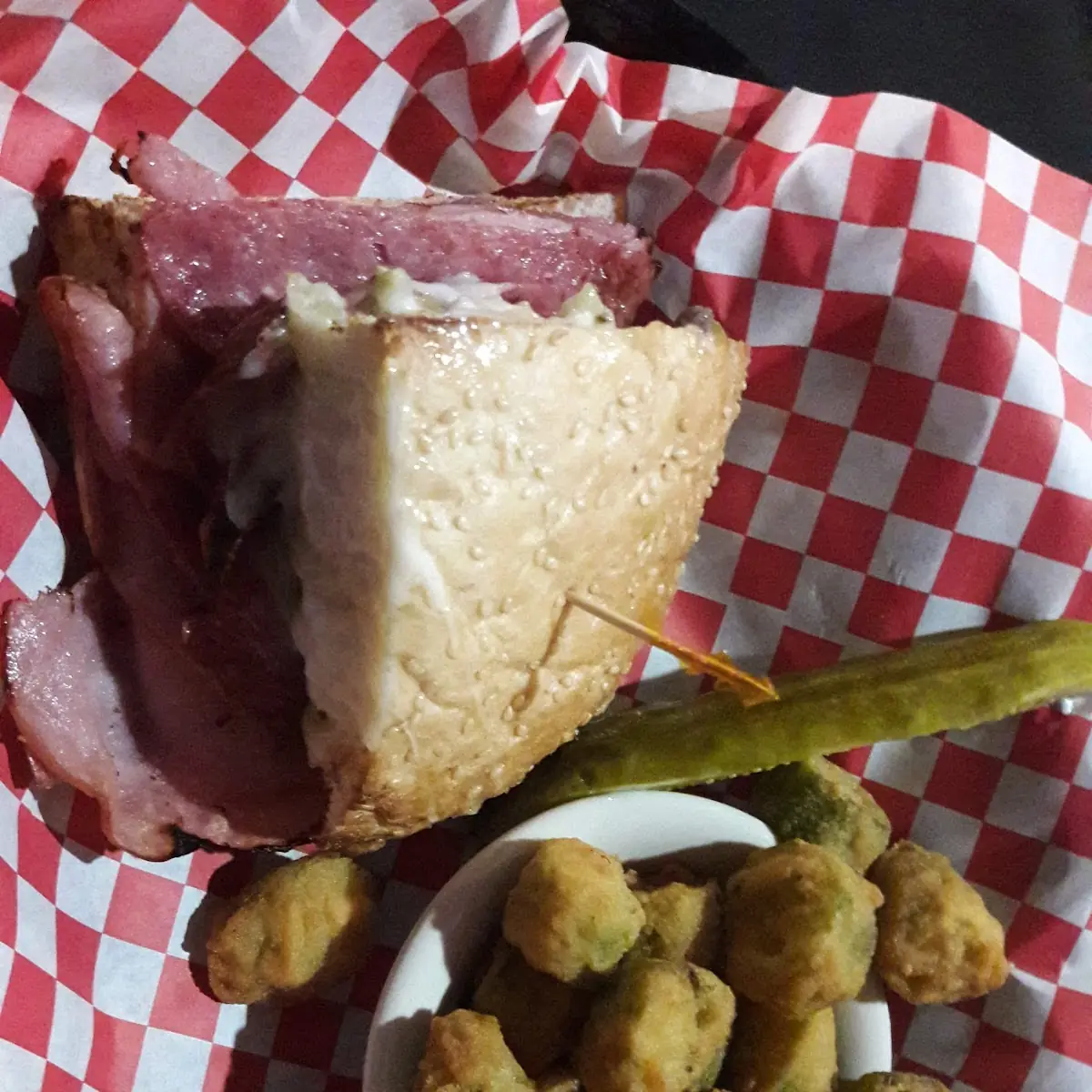 Muffaletta Fried Okra