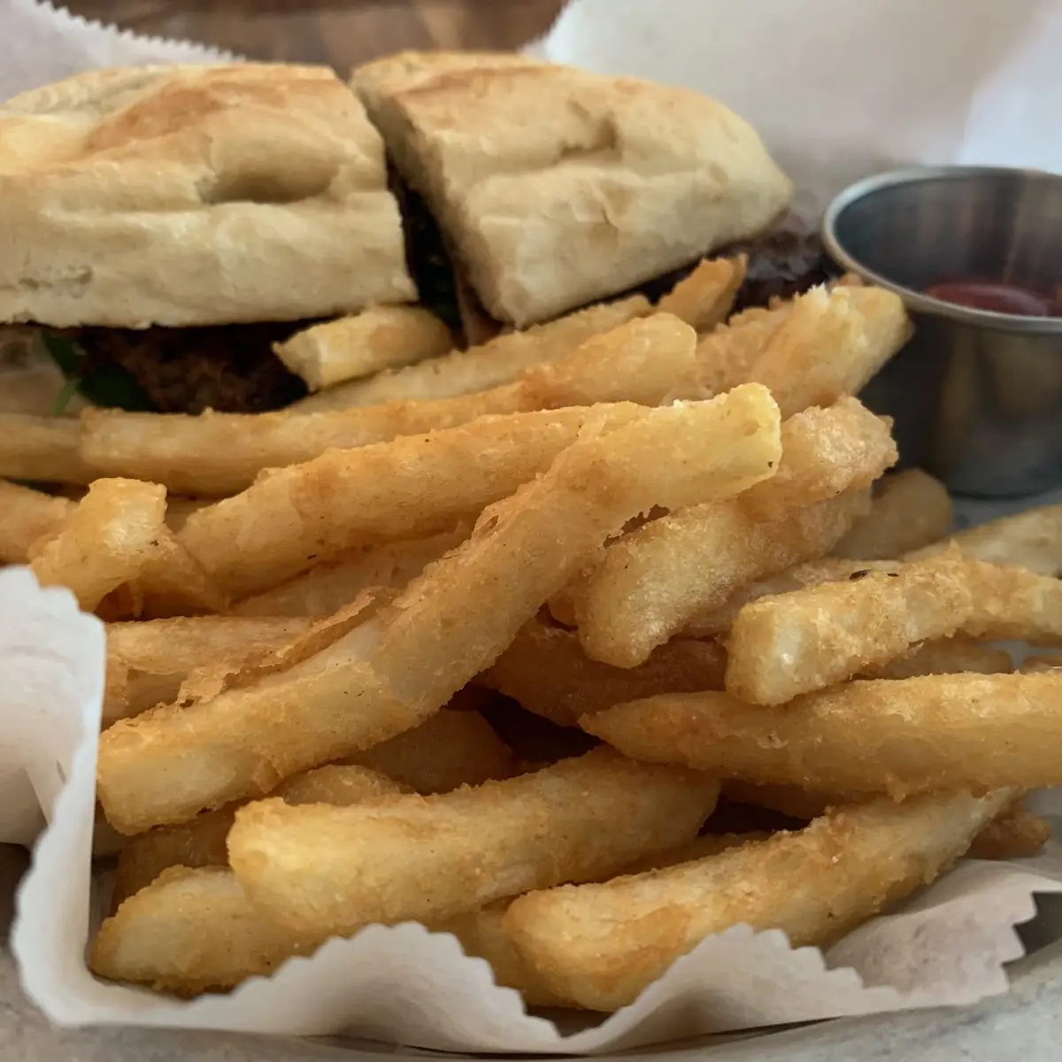Bánh MÌ Sandwich with French Fries