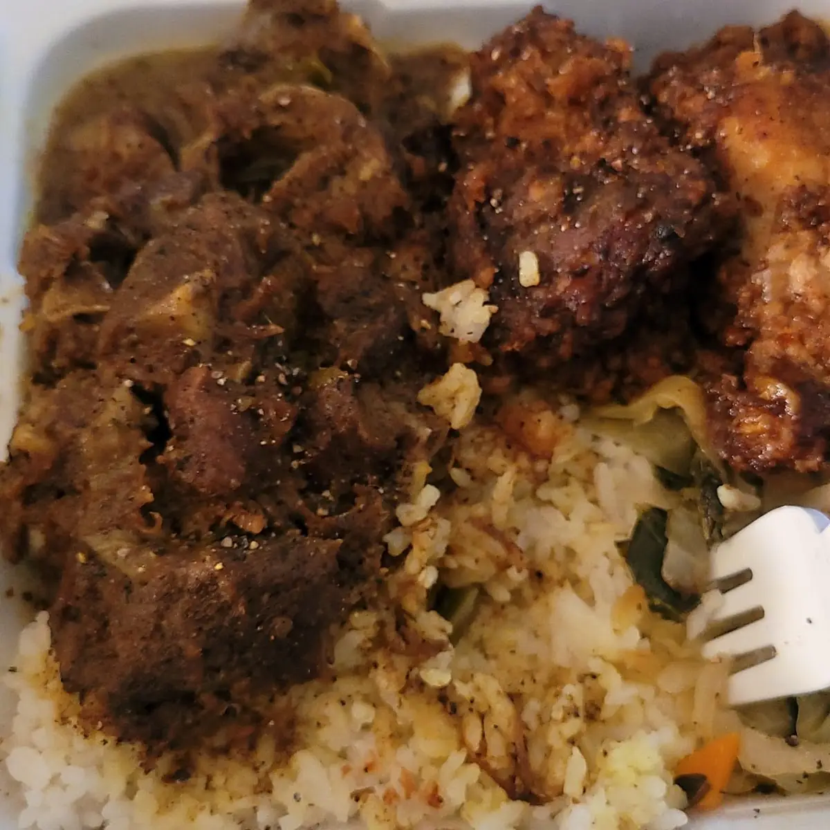 Stew Chicken Oxtail Combo