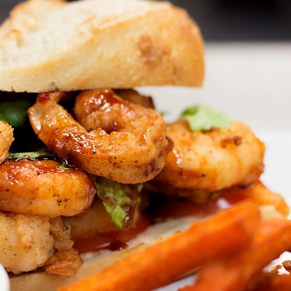 Grilled Shrimp PO'Boy