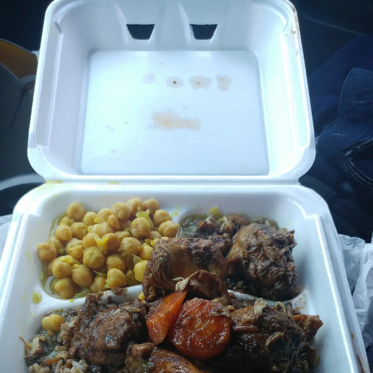 Brown Stew Chicken Chick Peas
