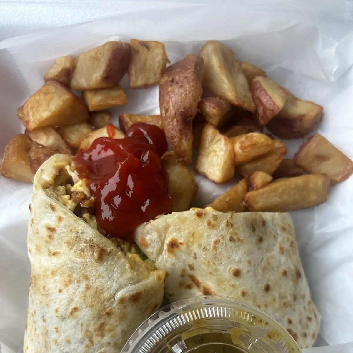 Cheese Quesadilla and French Fries