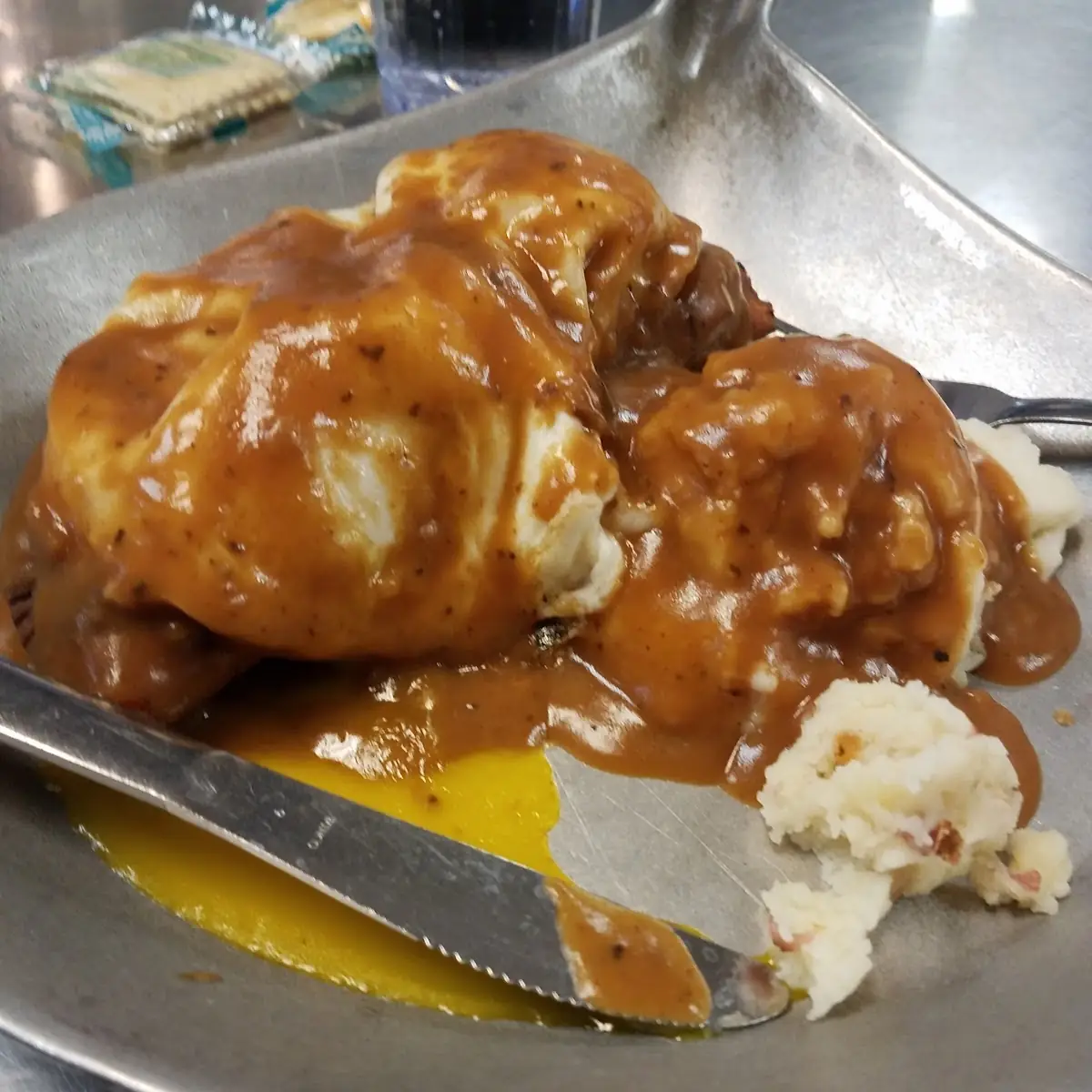 Mashed Potatoes and Brown Gravy