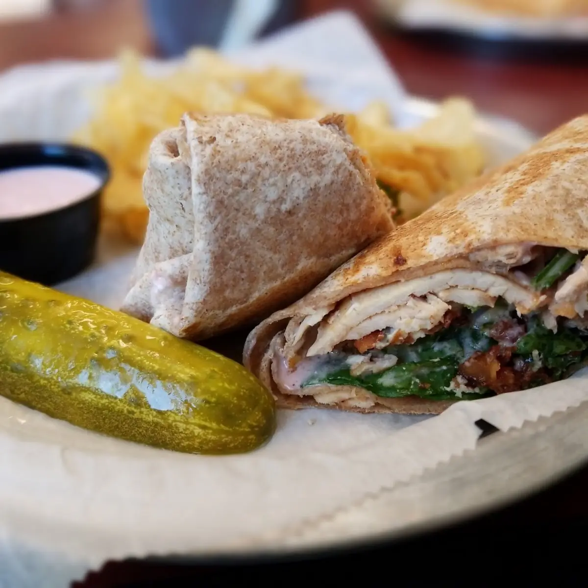 Raspberry Chicken Wrap