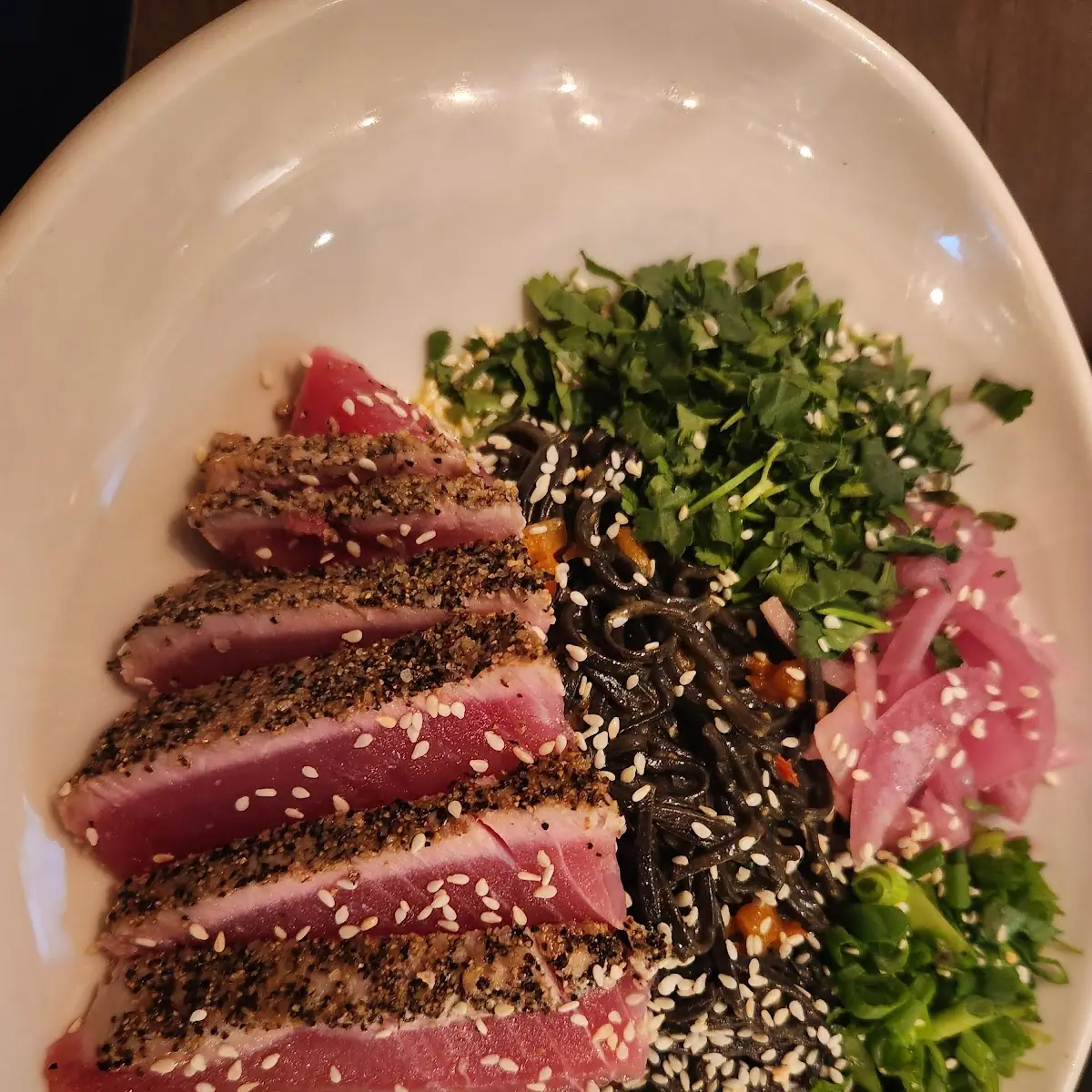 Coconut Ginger Ahi Salad