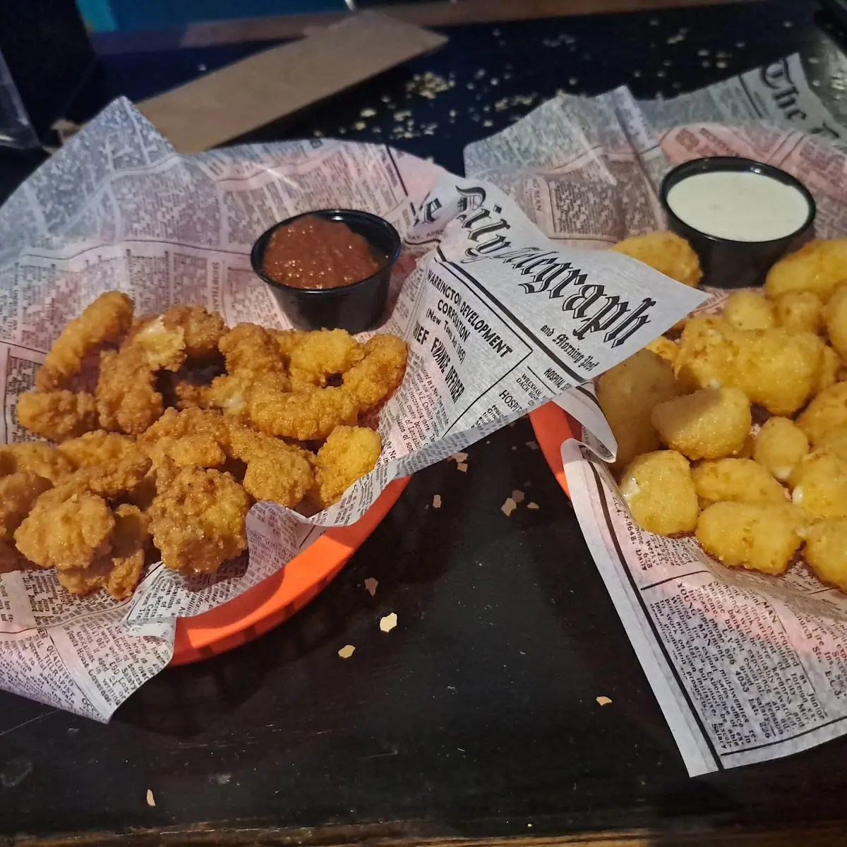 Fried Shrimp and Cheese Curds