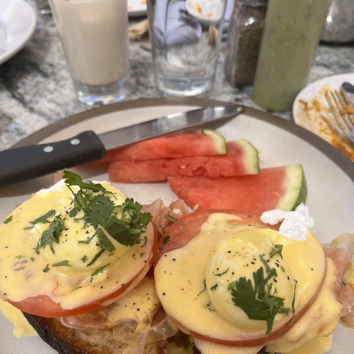 Version of Eggs Benedict