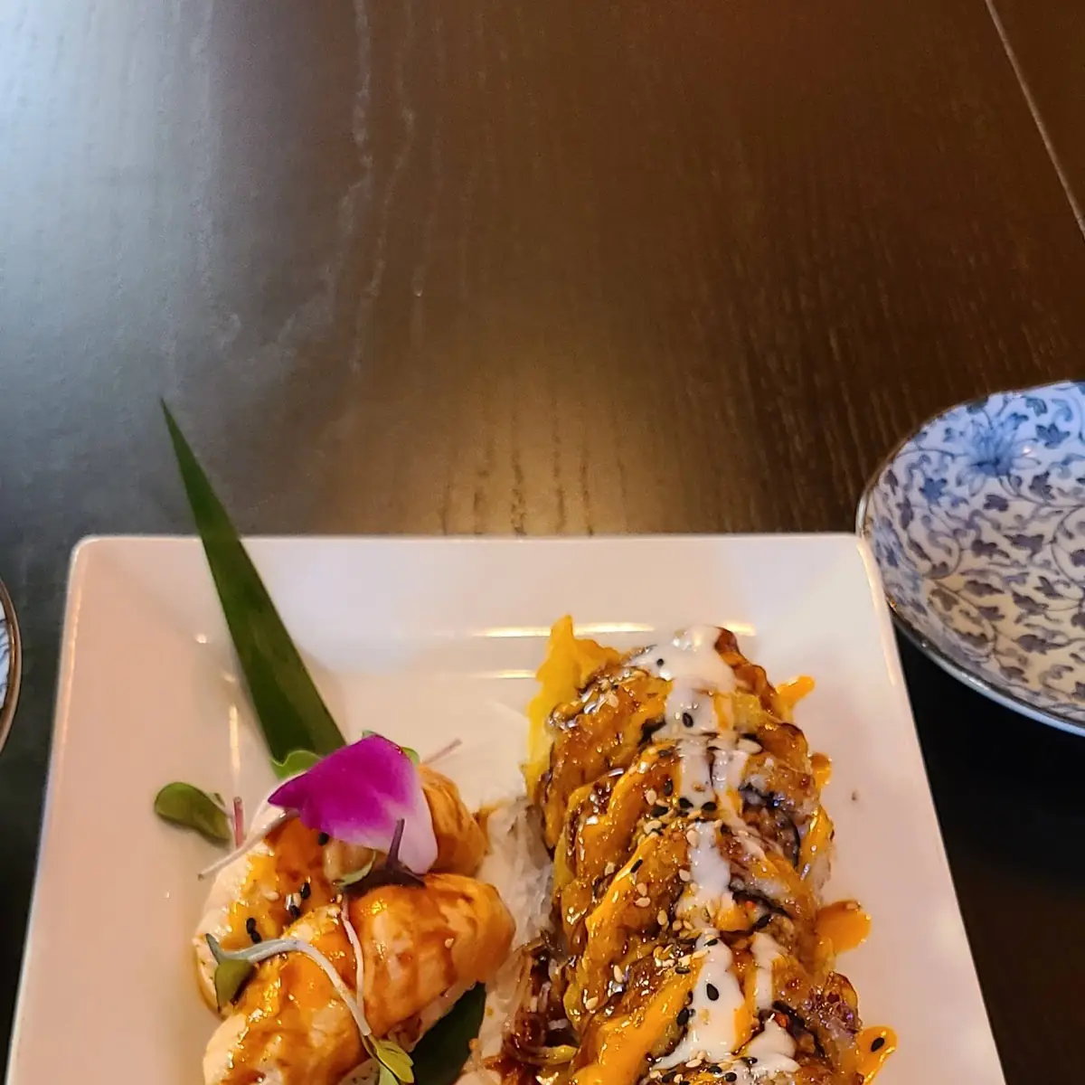 Las Vegas Roll with Seared Salmon Nigiri