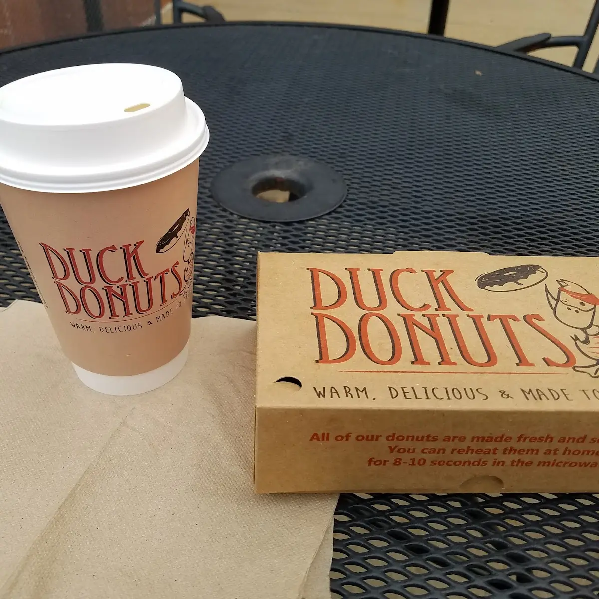 Salted Caramel Mocha and Donuts