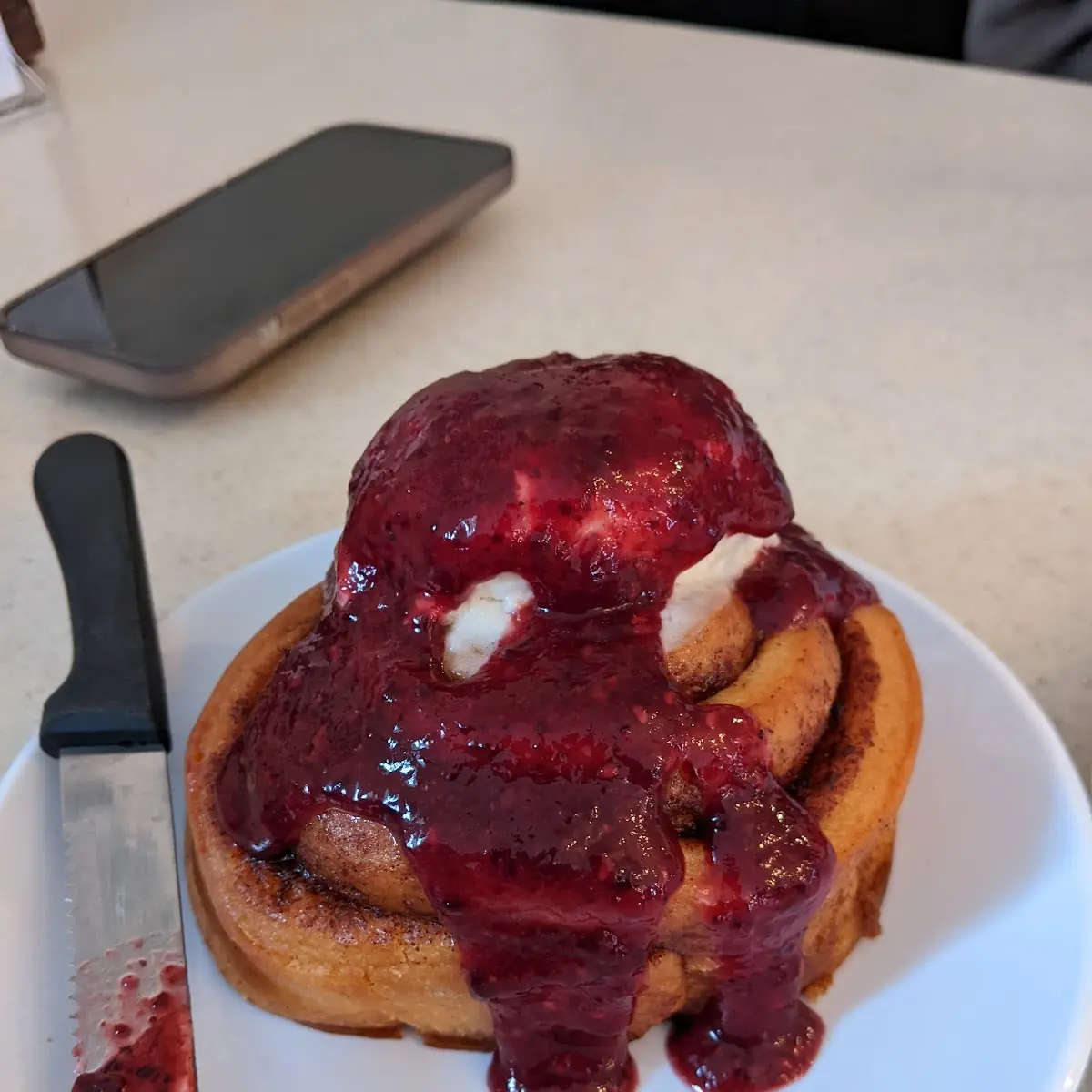 Huckleberry Cinnamon Roll