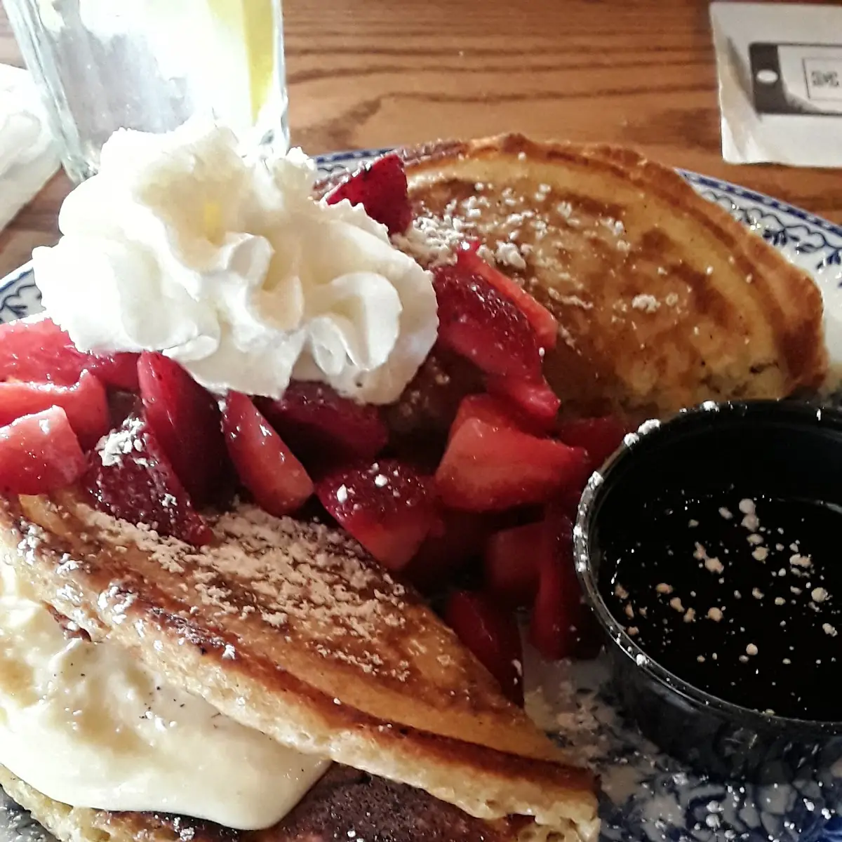 Strawberry Cheesecake Pancakes