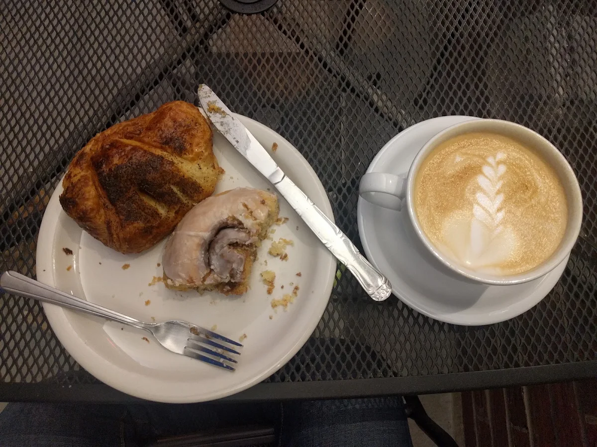 Ham and Cheese Croissant and Cinnamon Roll