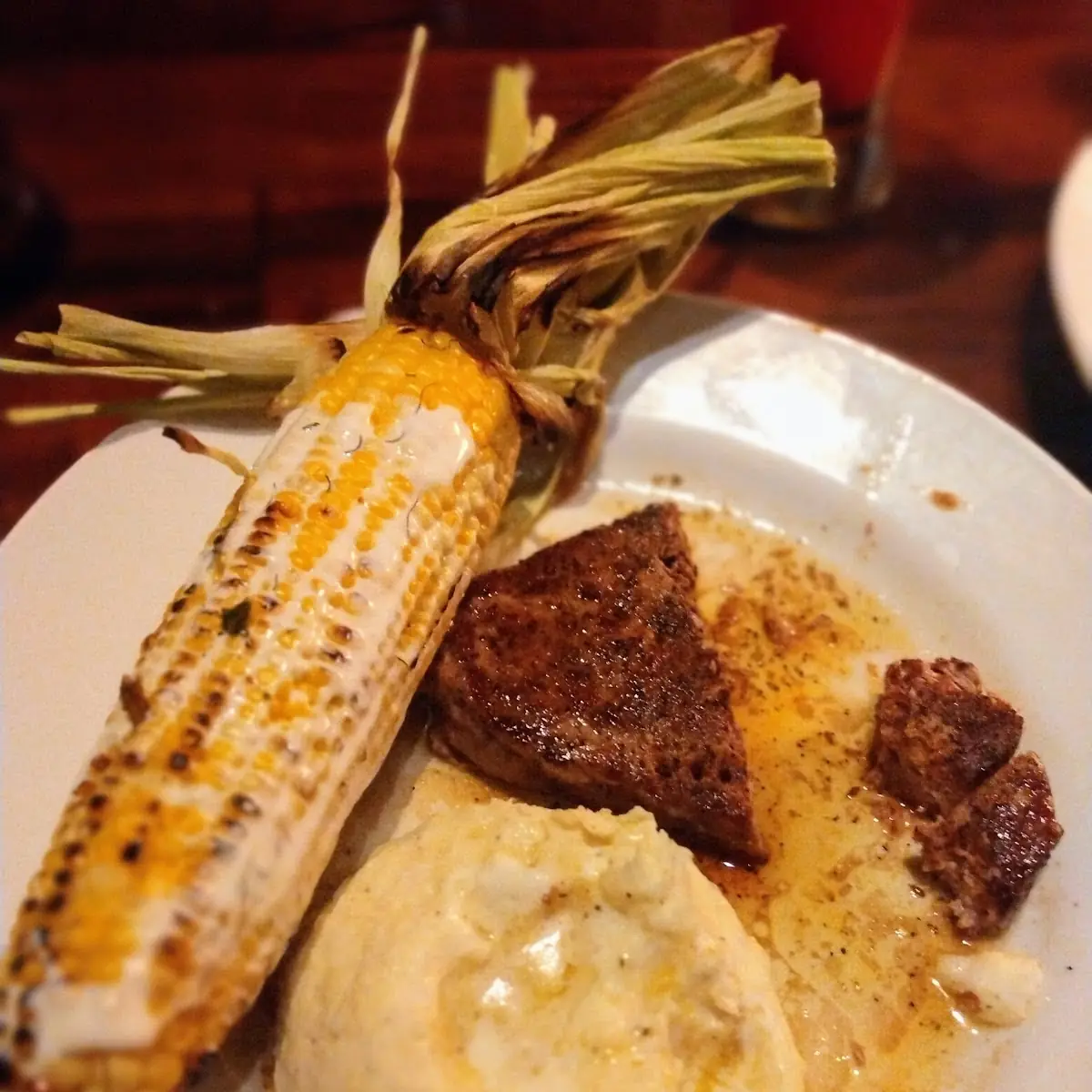 Filet Mignon Corn on Cob Garlic Mashed Potatoes