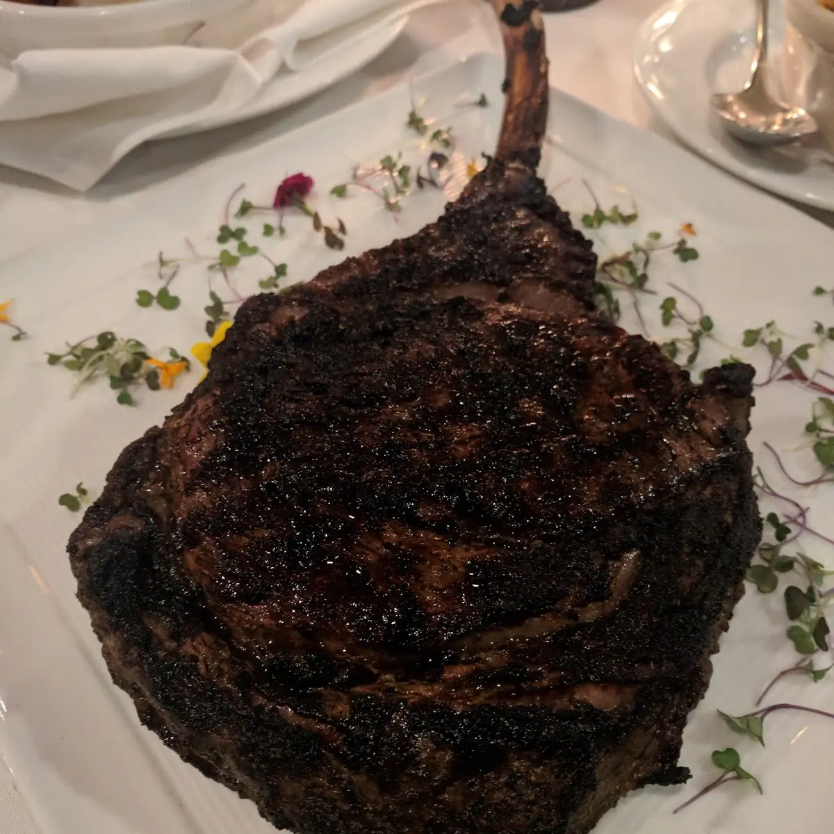 Grilled Tomahawk Steak with Lemon