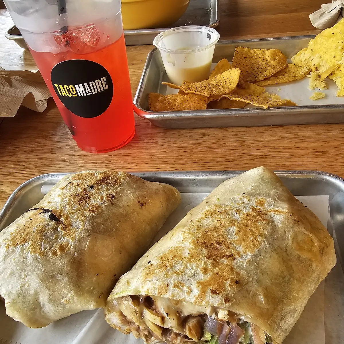 Buffalo Chicken Drip Burrito