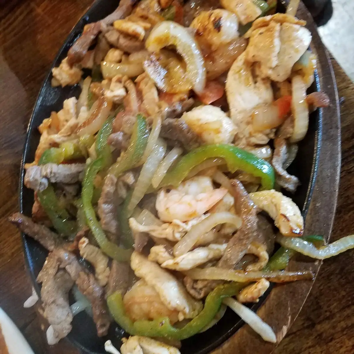 Steak Chicken Shrimp Fajitas