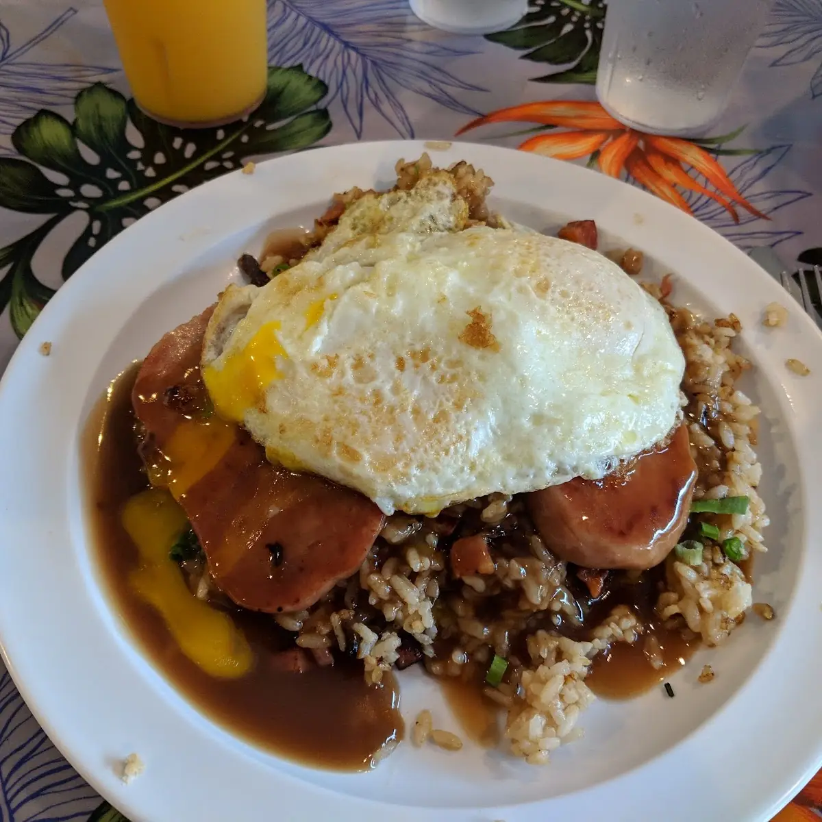 Loco Moco with Fried Rice