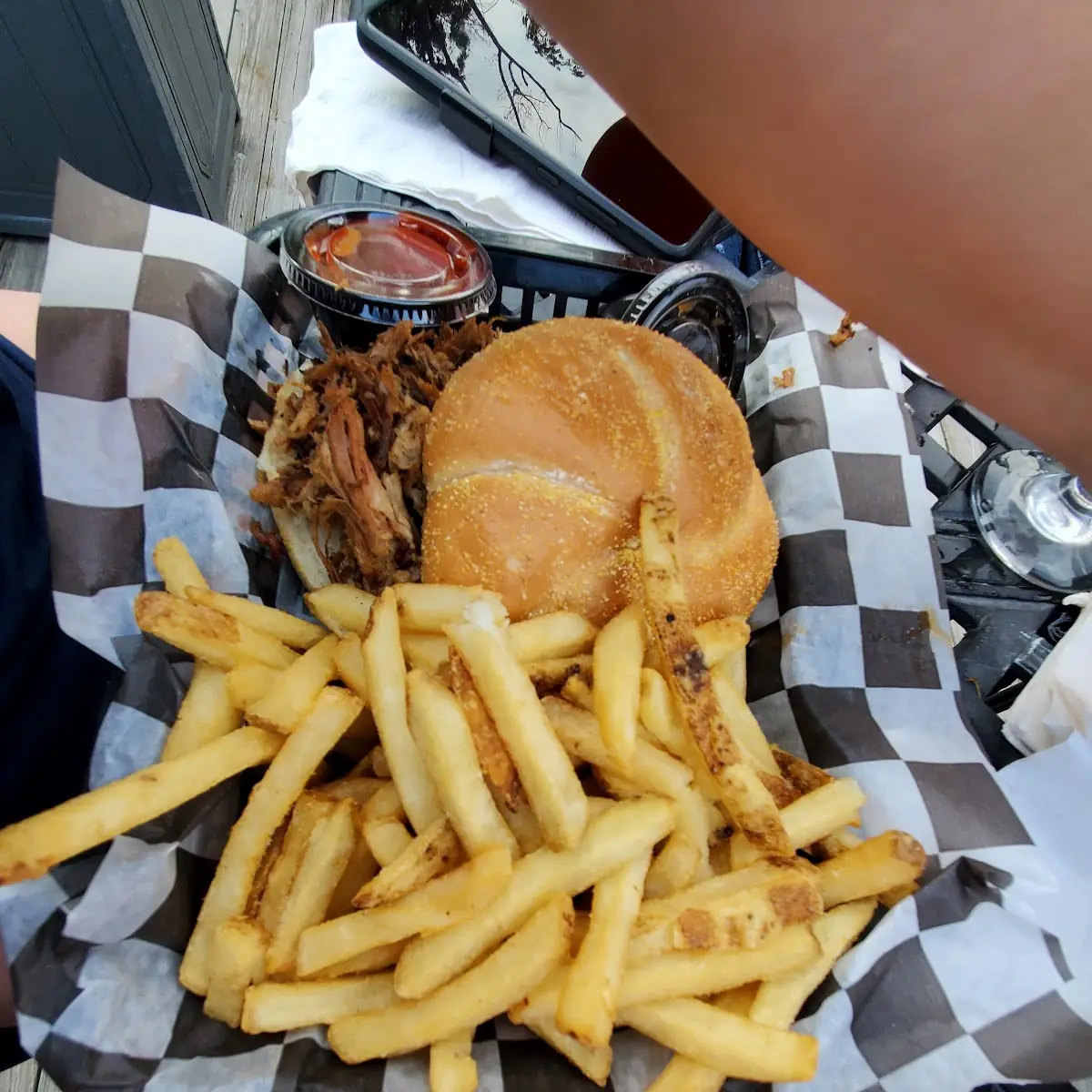 Base Camp Pulled Pork Sandwich