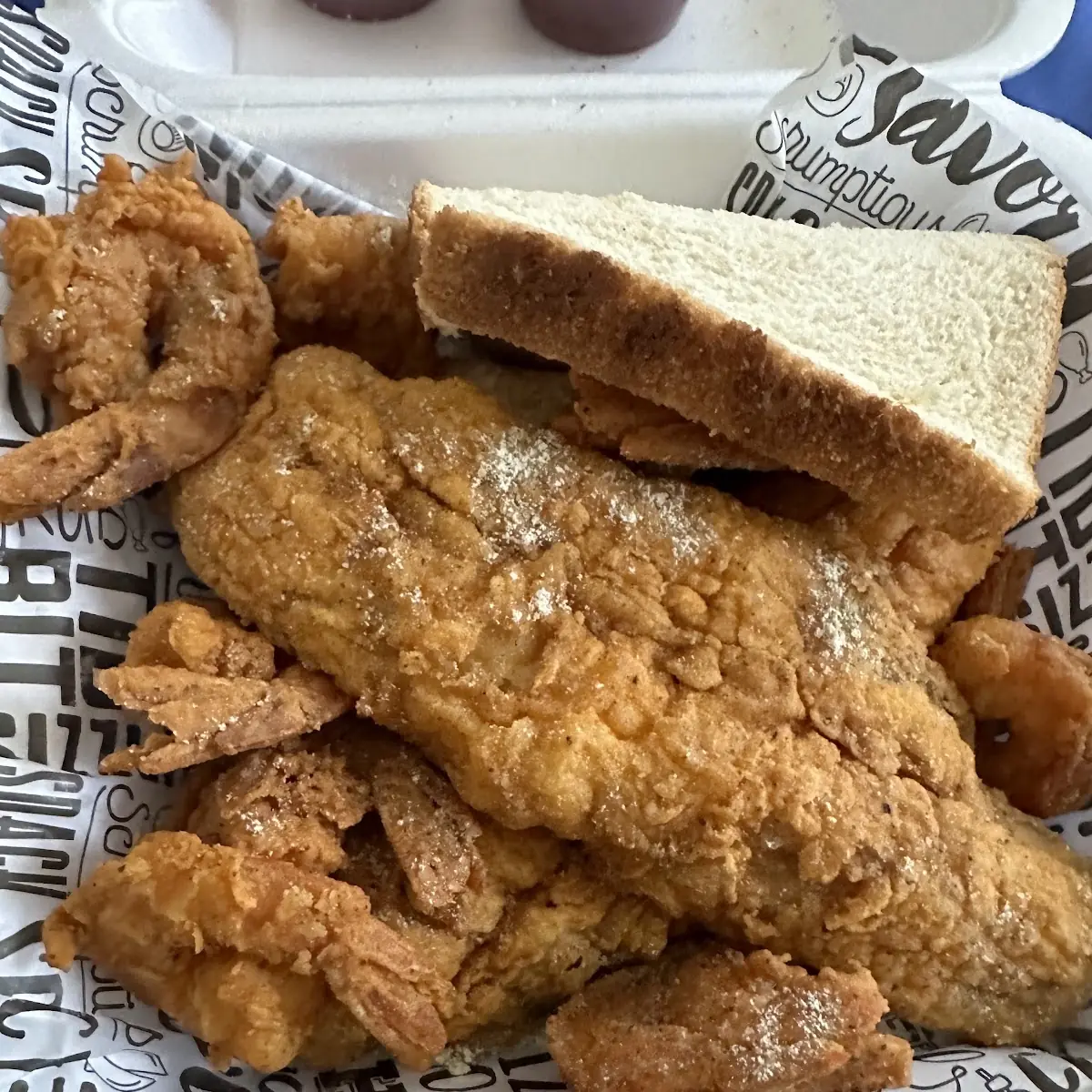 Fish Sandwich with Shrimp