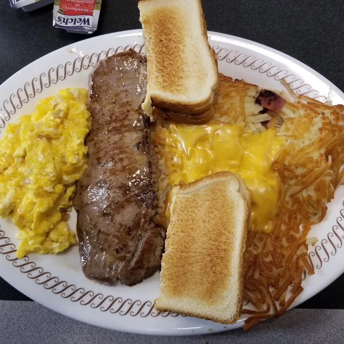 Hash Browns Smothered Covered Chunked and Capped