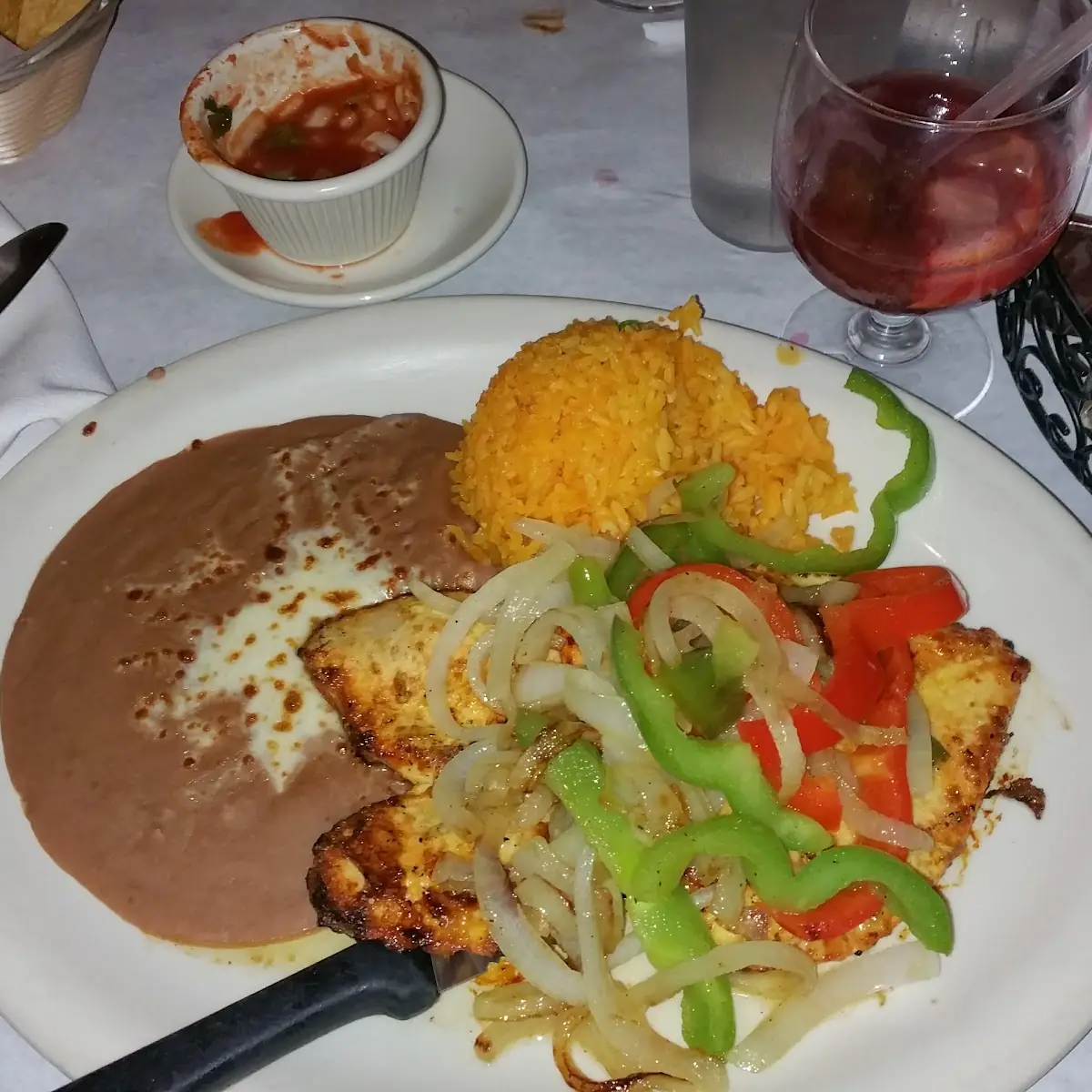 Bistec Empanizado Con Camarones Escampi