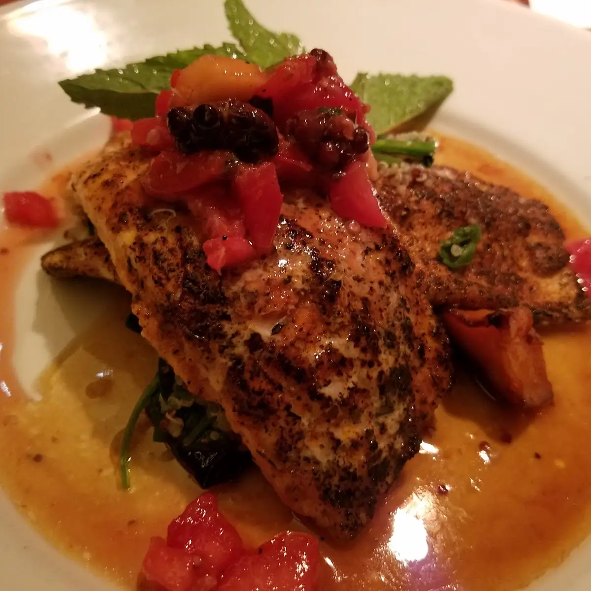 Pan Seared Black Grouper