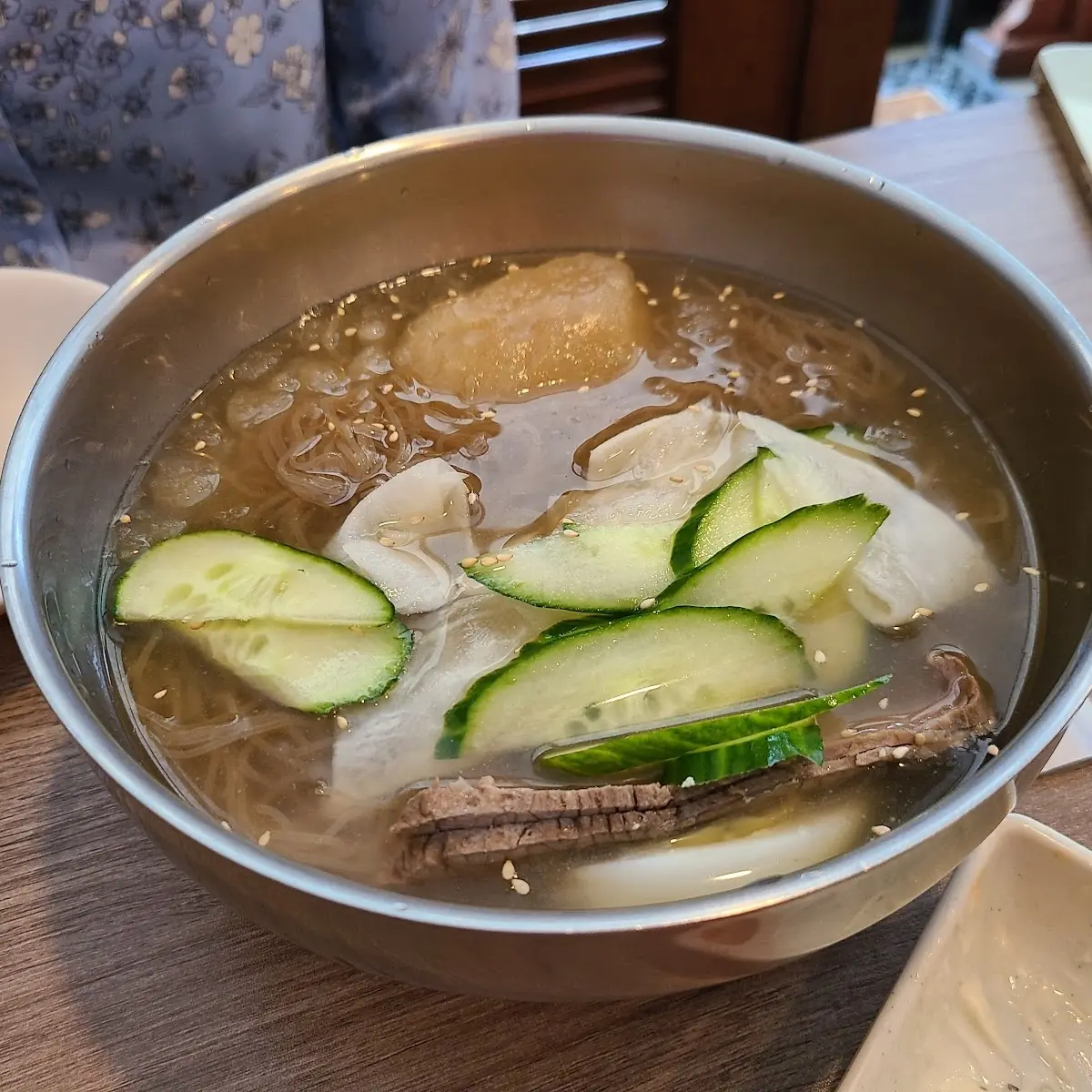Cold Beef Noodle Soup with Egg
