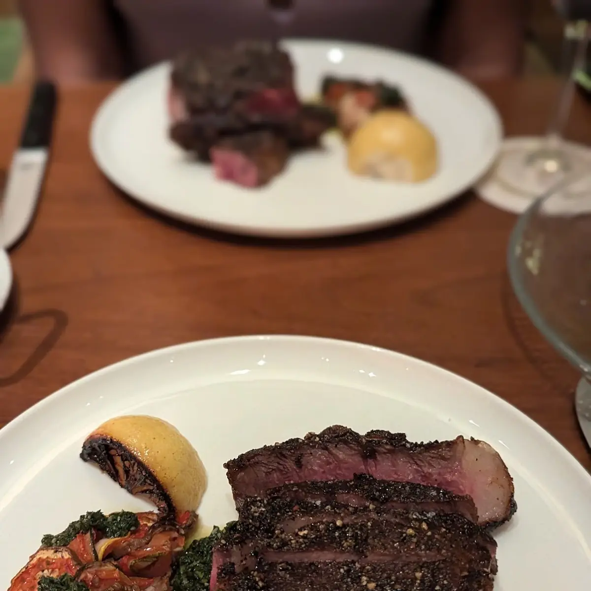 Seared Steak with Grilled Vegetables