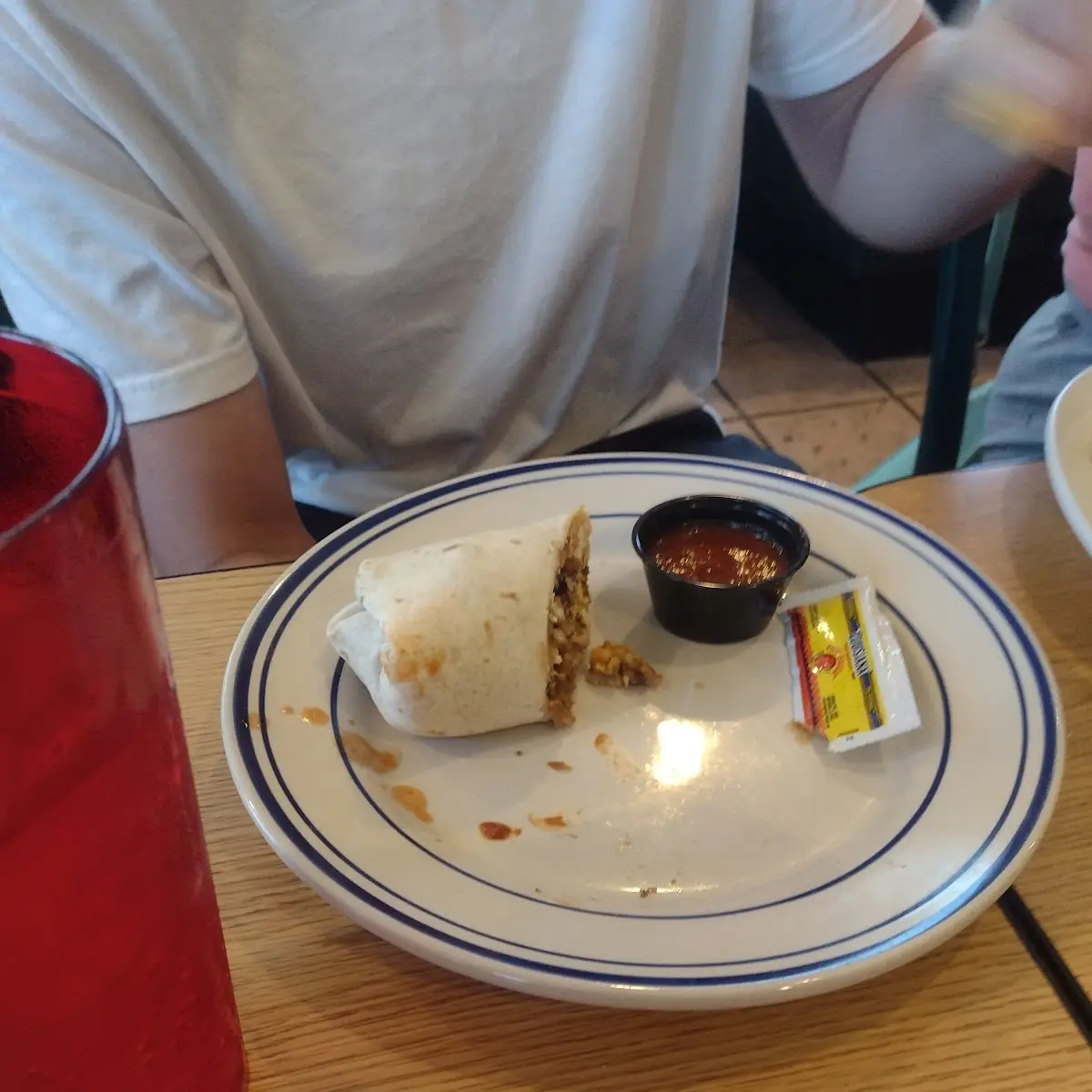 Breakfast Burrito with Fries