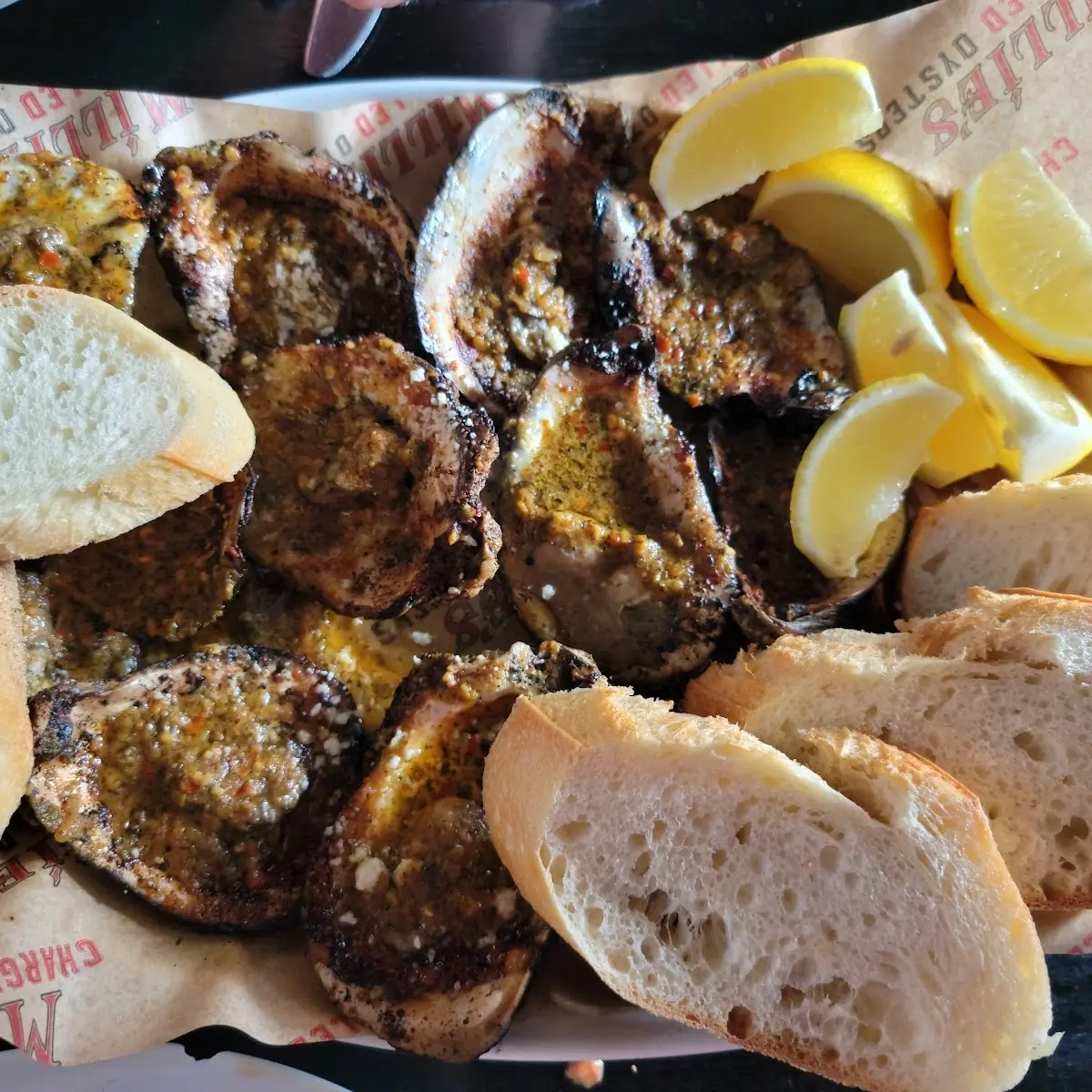 Grilled Oysters on the Half Shell