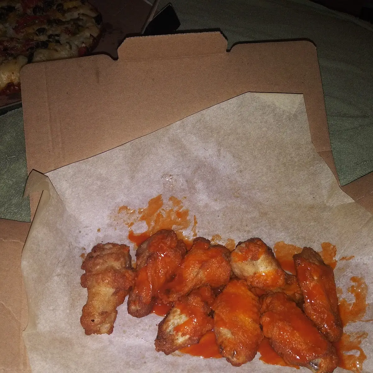 Uncooked & not Even Covered with Sauce