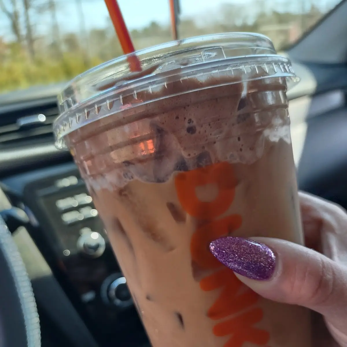 Iced Coffee w Chocolate Cold Foam