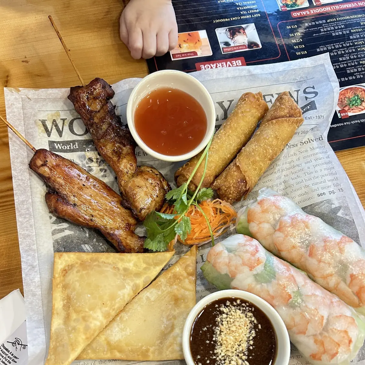 Crispy Egg Rolls Fresh Spring Rolls Crab Rangoons Chicken on the Sticks
