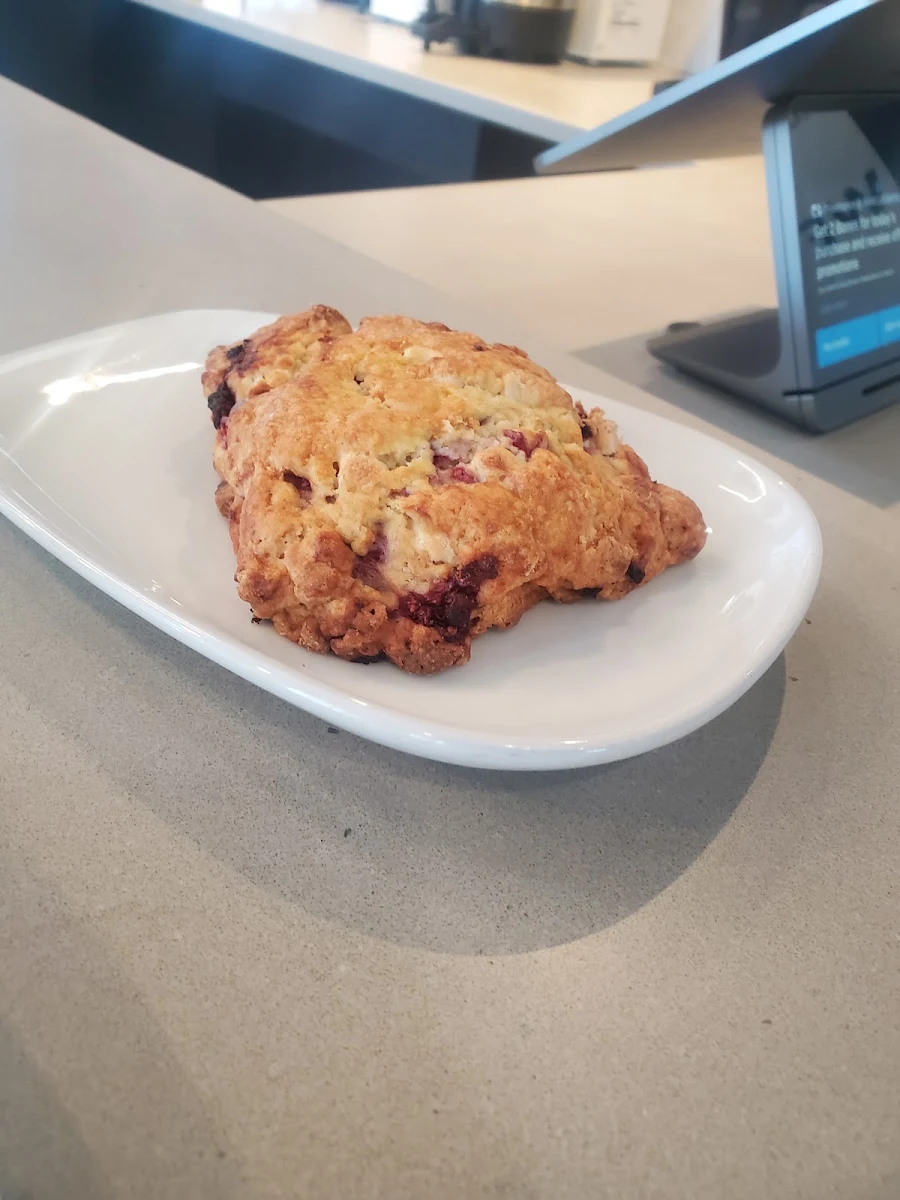 Raspberry White Chocolate Scone