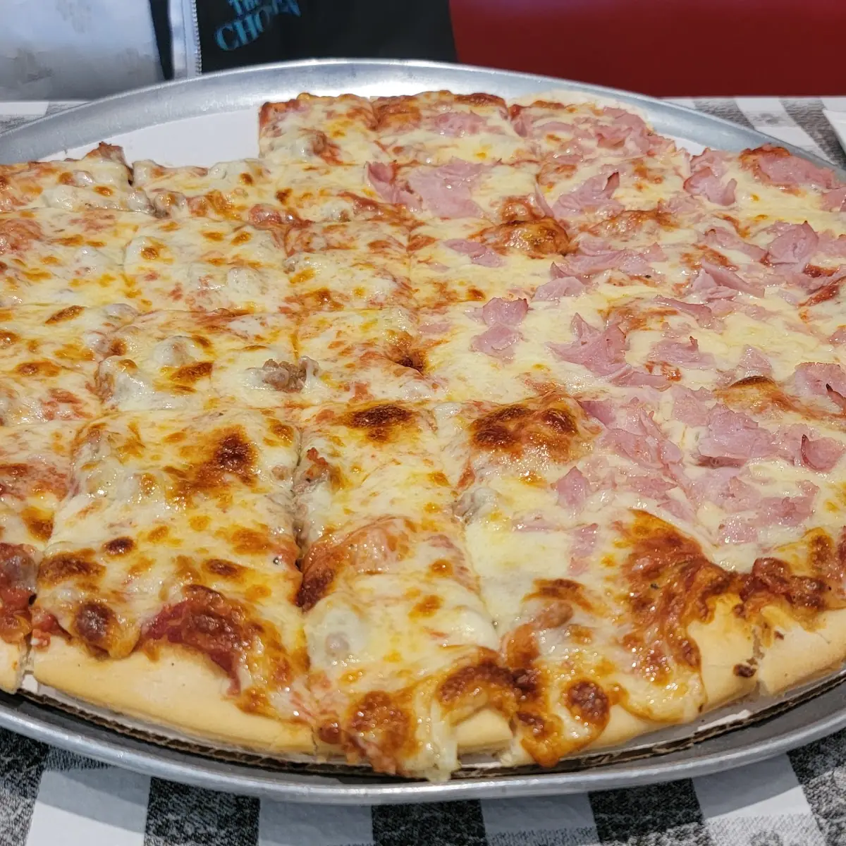 Ham and Sausage Pizza