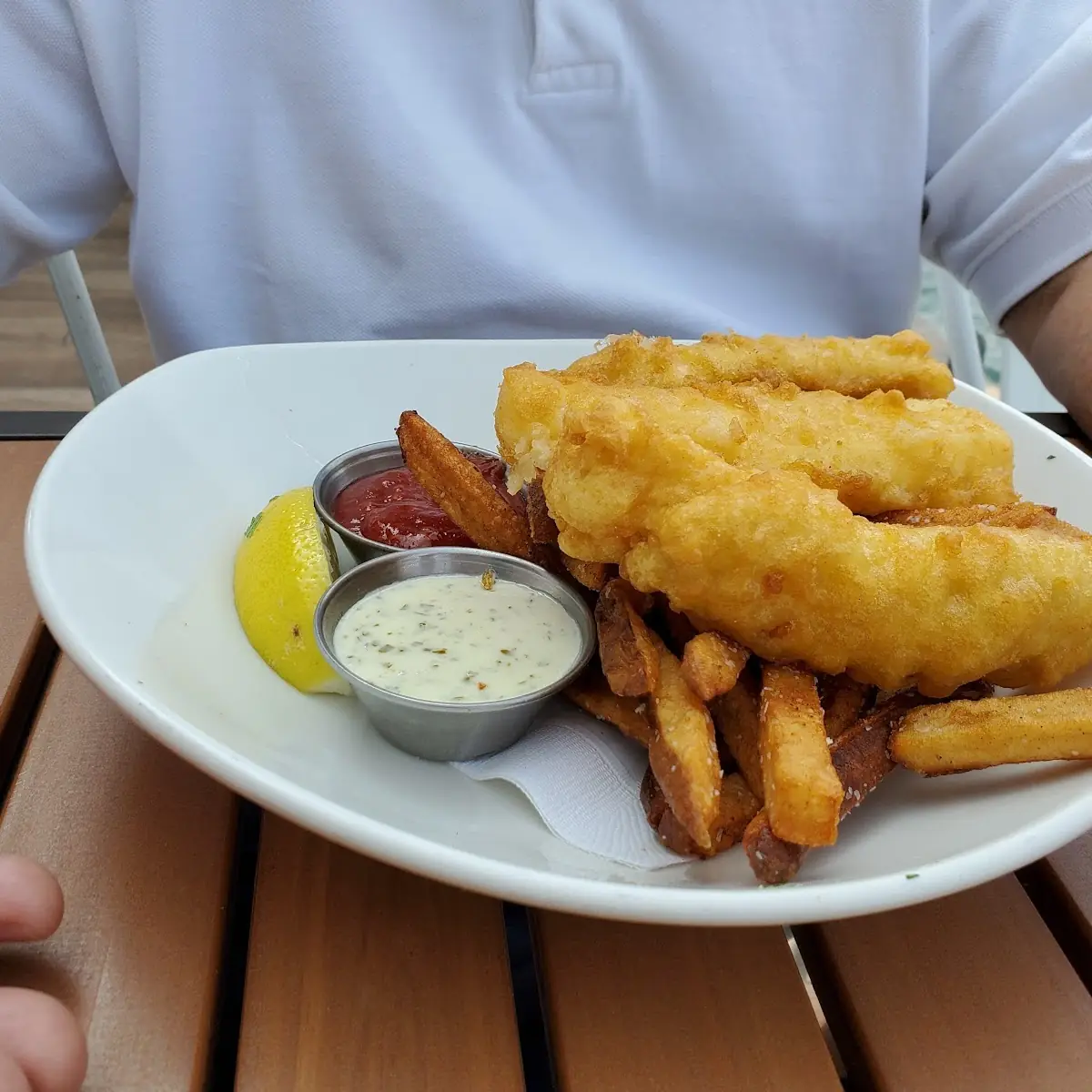 Golden Ale-Battered Fish and Chips