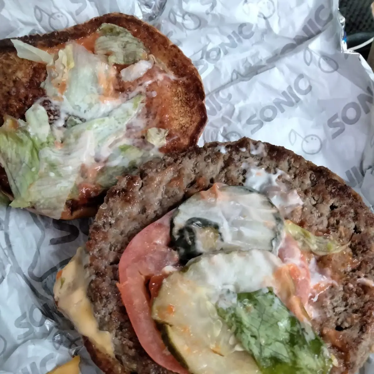 Sonic Double Cheese Burger