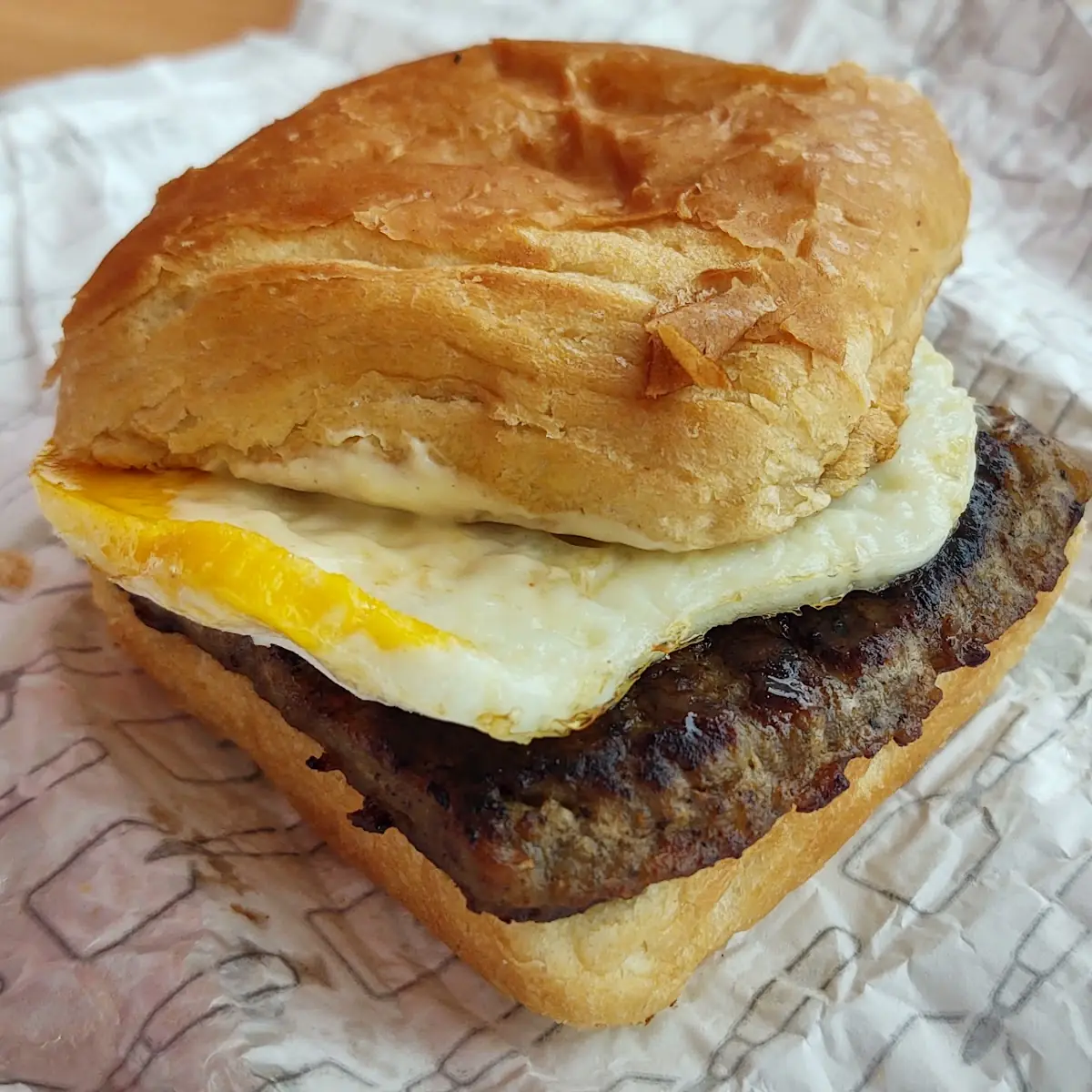 Sausage Egg & Swiss Croissant