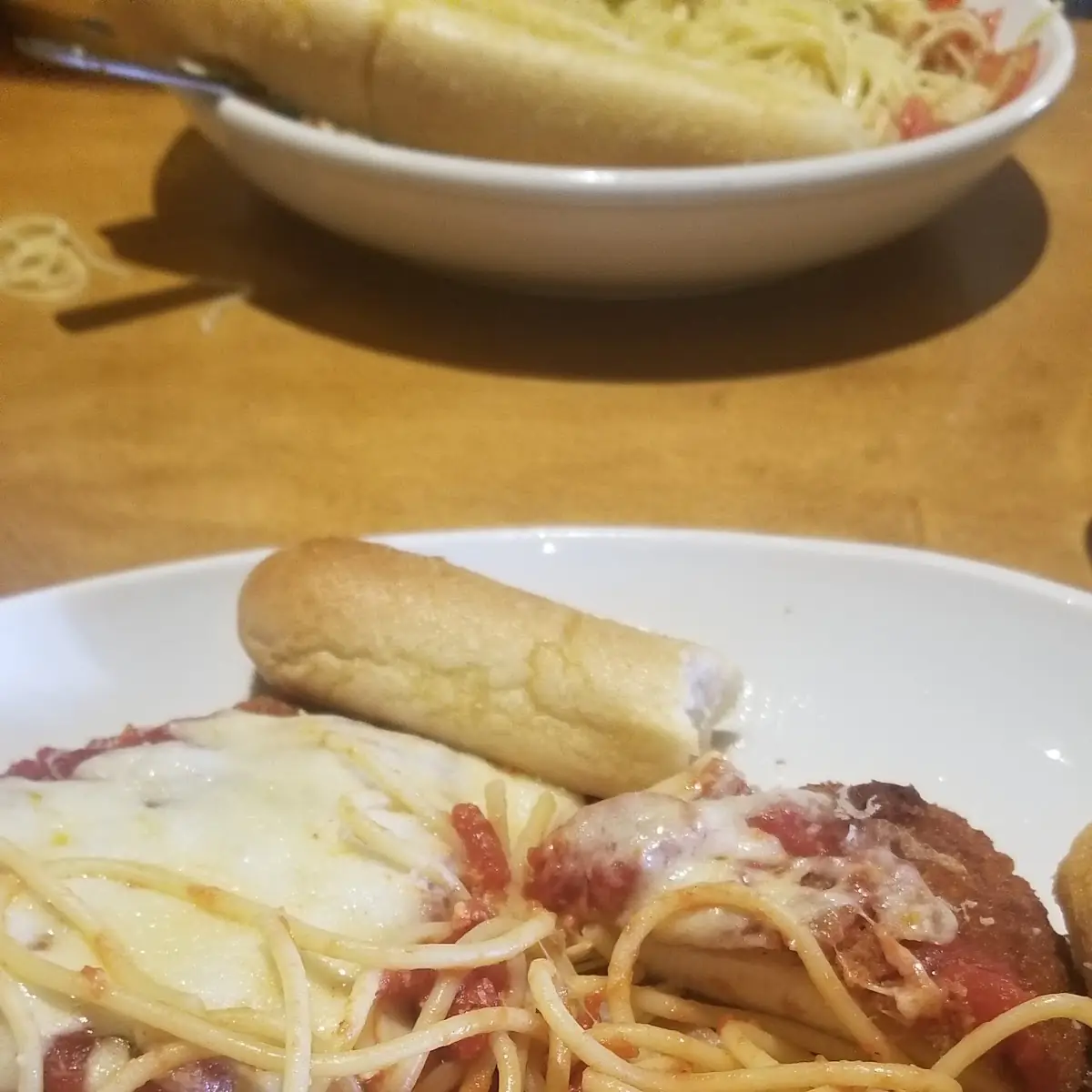 Chicken Parmigiana with Spaghetti