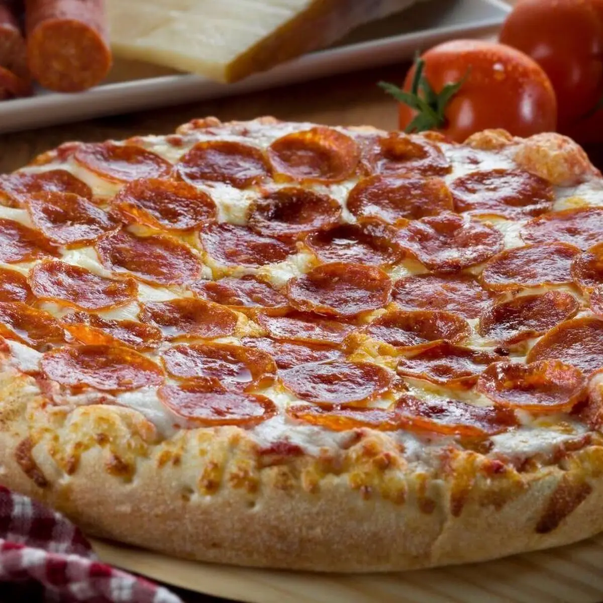 Medium Pepperoni Black Olive Pizza