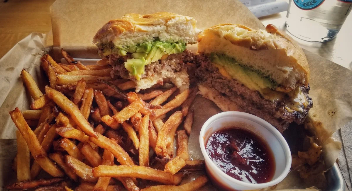 Mighty Double Cheeseburger with Avocado
