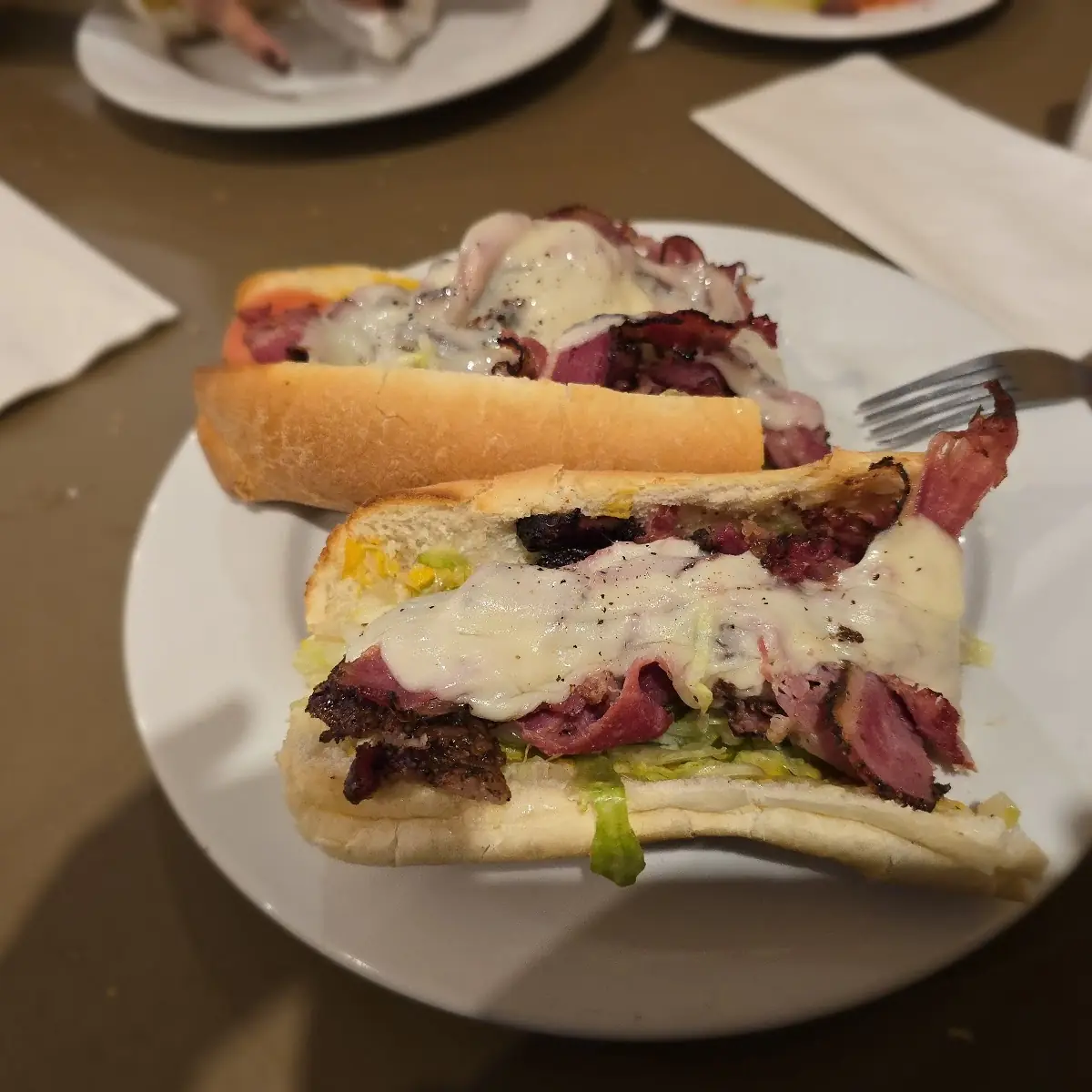 Hot Pastrami Sandwich