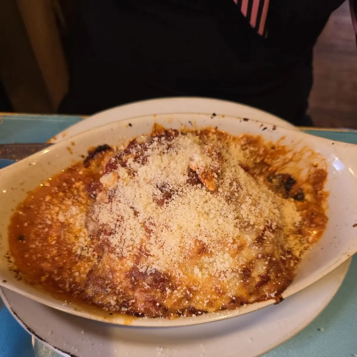 Lasagna and Garlic Bread