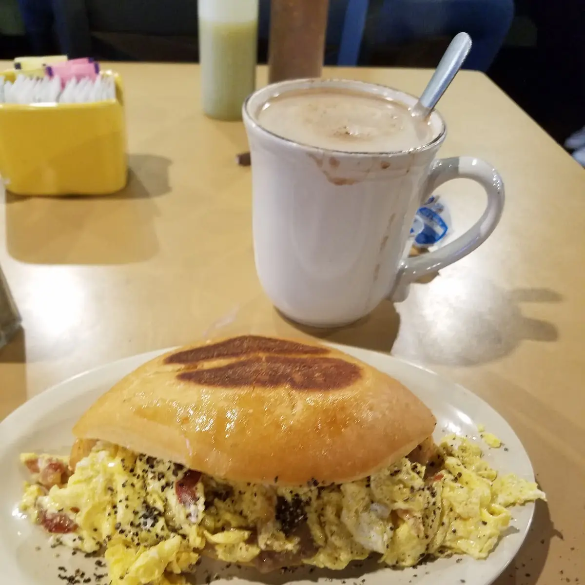Flour Bacon Egg and Cheese  Taco