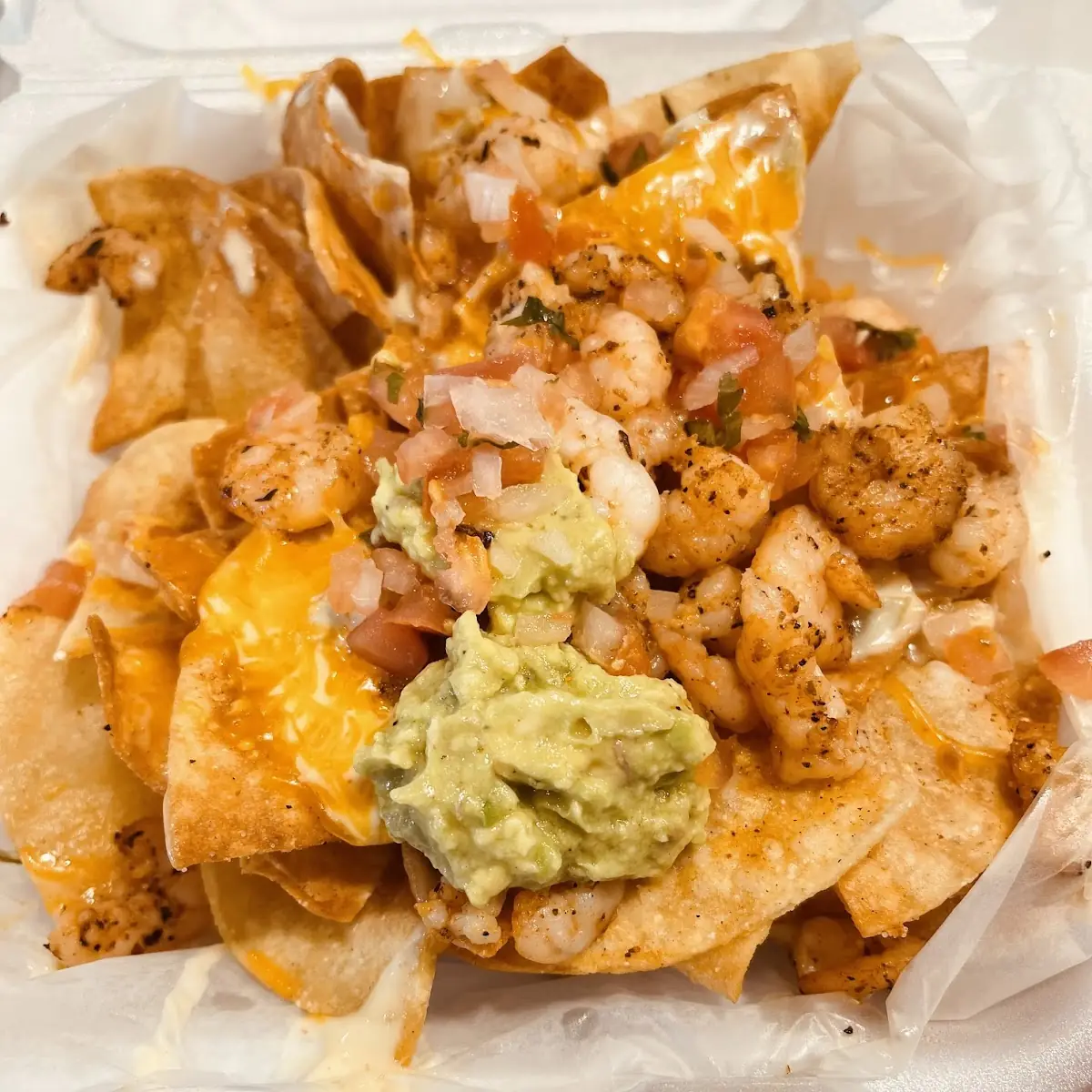 Blackened Shrimp Nachos