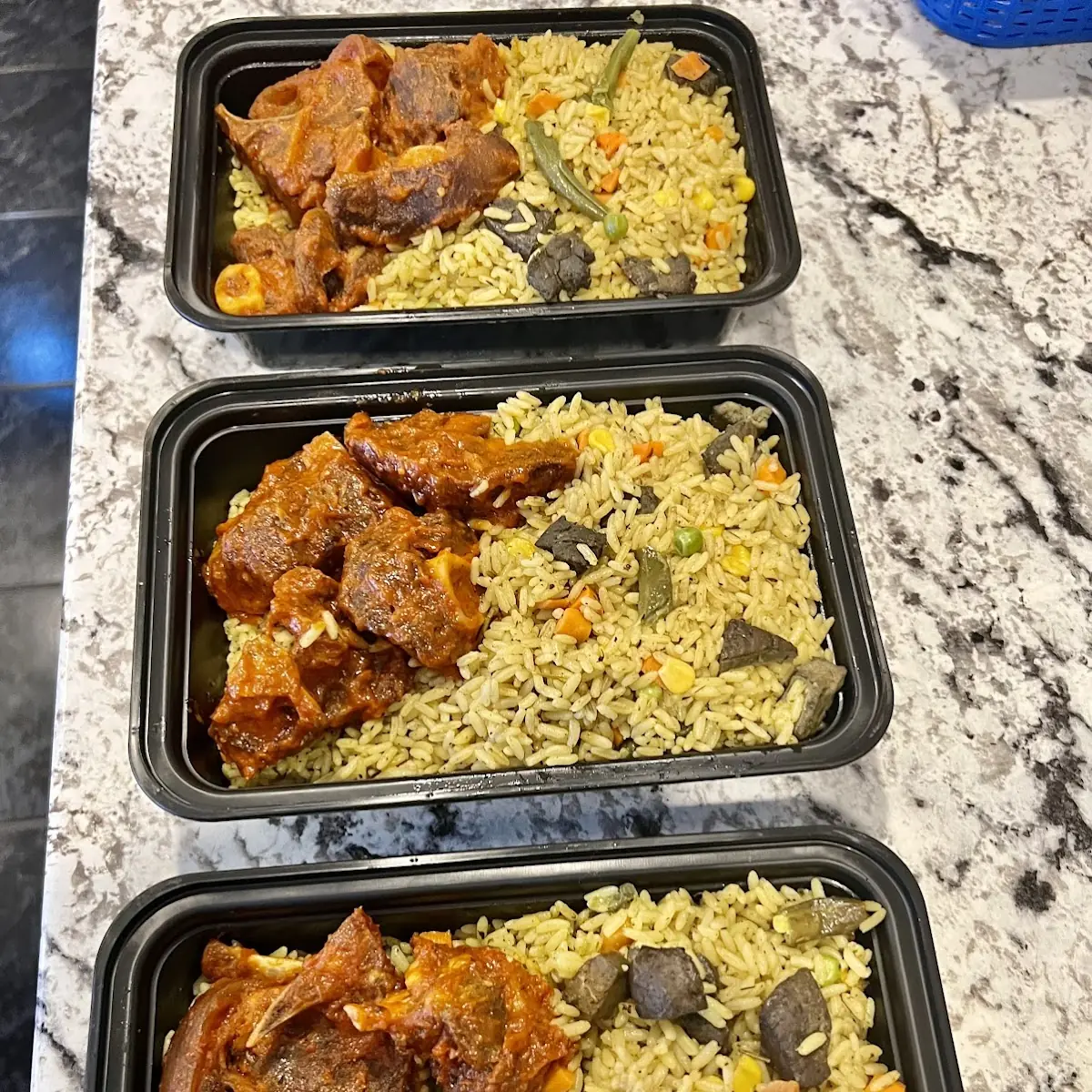 Fried Rice with Goat Meat