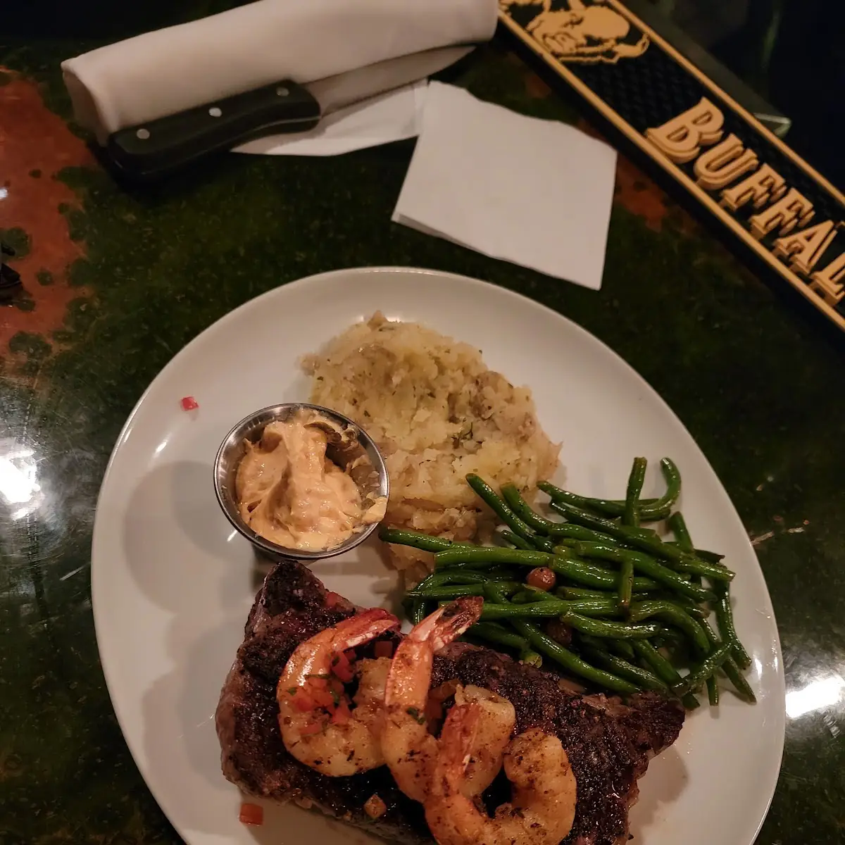 Ribeye Steak and Shrimp