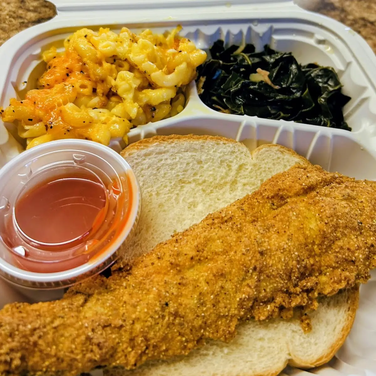 Fried Fish Collards
