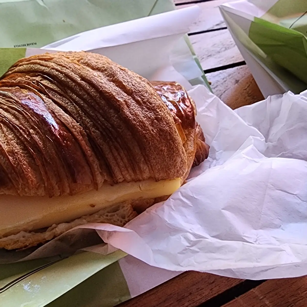 Ham Egg and Cheese Croissant